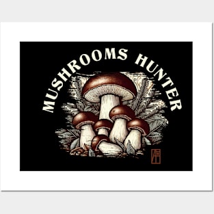 MUSHROOMS - Mushrooms Hunter - Bolete  Hunter - Bolete Forager Posters and Art